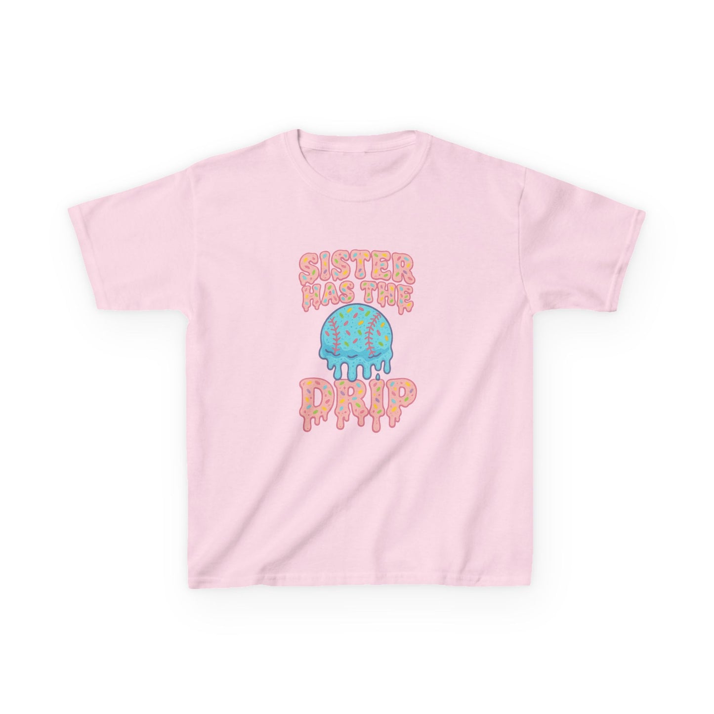 Cotton Tee - 'Sister Has the Drip' Ice Cream Design