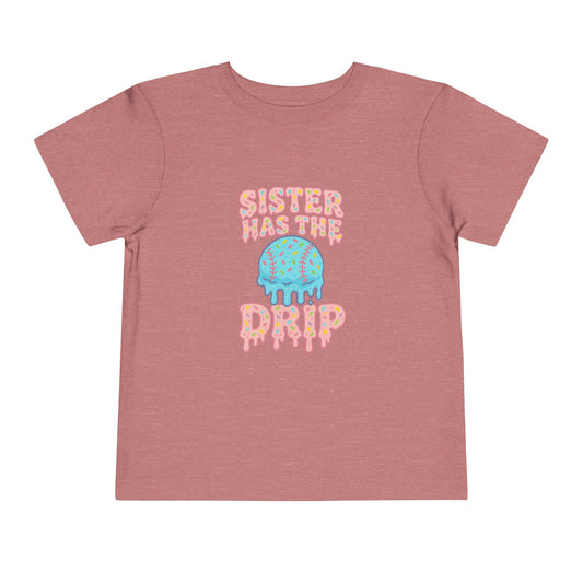 Toddler Drip Ice Cream Bella+Canvas Tee, Cute Kids T-Shirt, Summer Apparel, Birthday Gift, Playtime Fashion, Fun Ice Cream Design