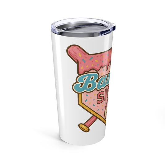 Baseball Sister 20oz Tumbler - Cute Gift for Softball Enthusiasts