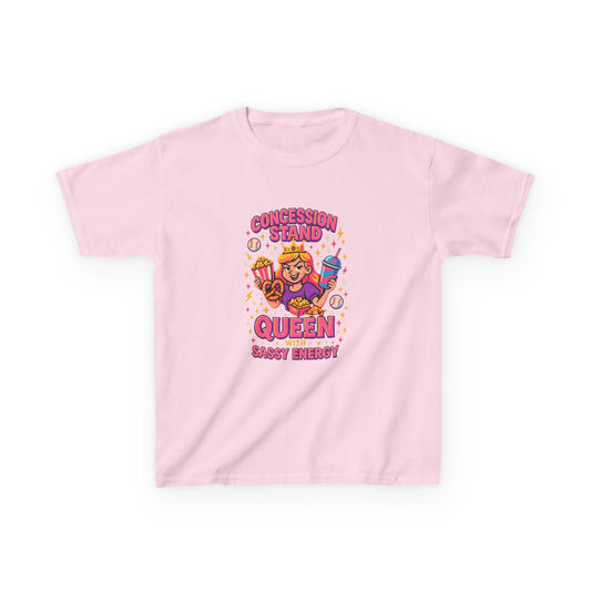 Sassy Energy Kids Tee Cotton Tee- Concession Stand Queen T-Shirt